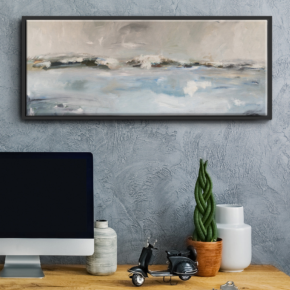 Surf Sans Turf - Floater Framed Canvas Print