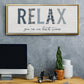Relax - Floater Framed Canvas Print