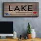 Lake Paddles - Floater Framed Canvas Print