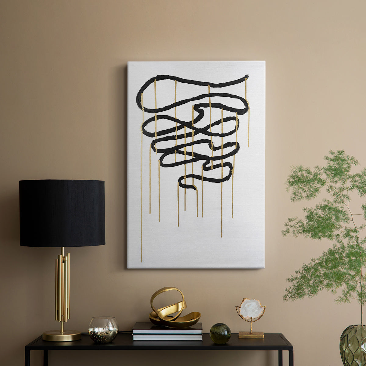 Weeping Ribbon I - Canvas Art Print