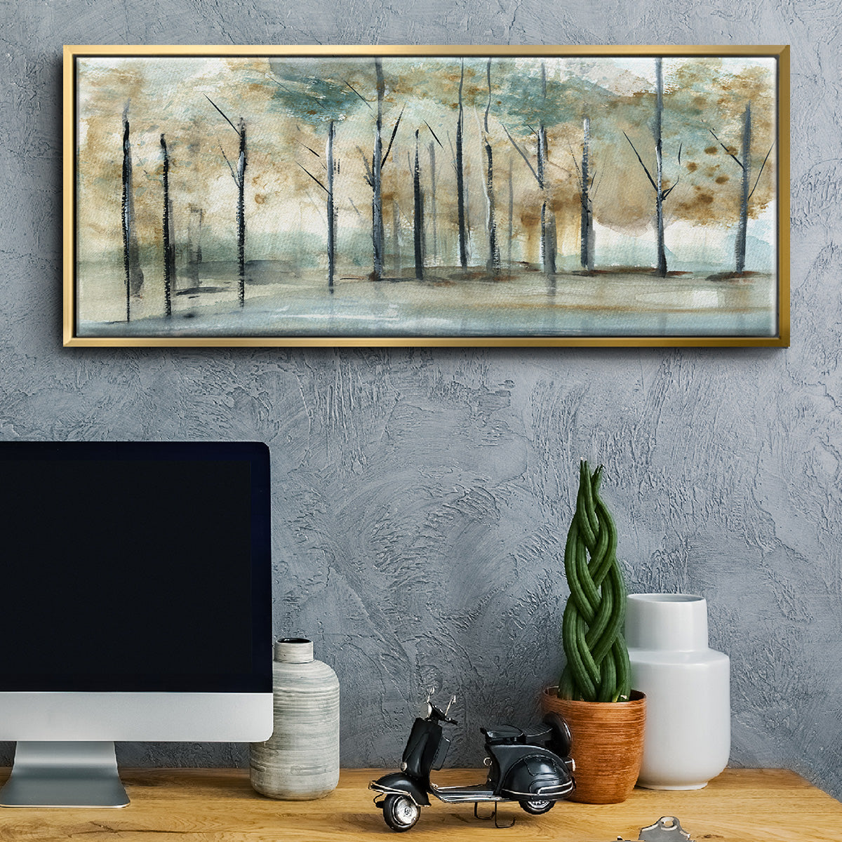Debruce Light - Floater Framed Canvas Print
