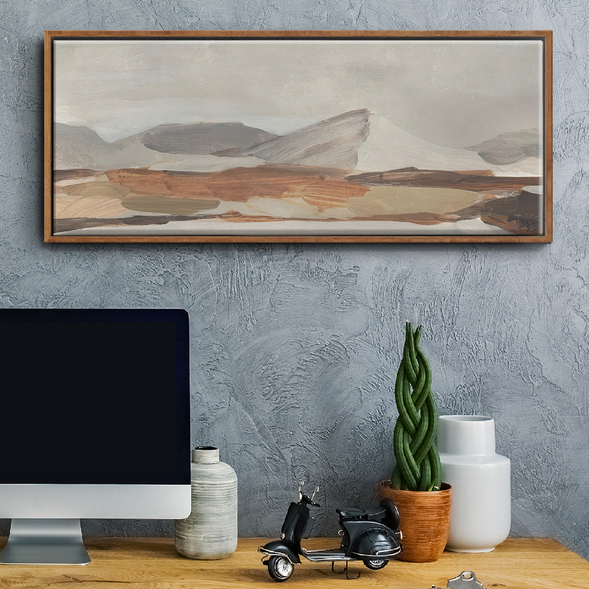 Dusky Mountain II - Floater Framed Canvas Print