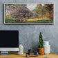 The Park - Floater Framed Canvas Print