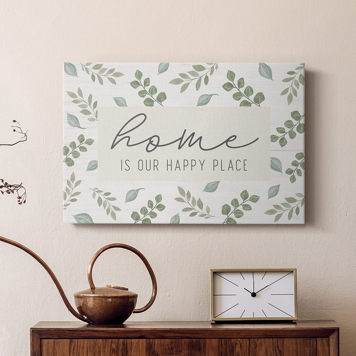 Home is Our Happy Place - Canvas Art Print