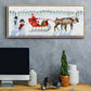 Santa's Snowmen Collection D - Floater Framed Canvas Print