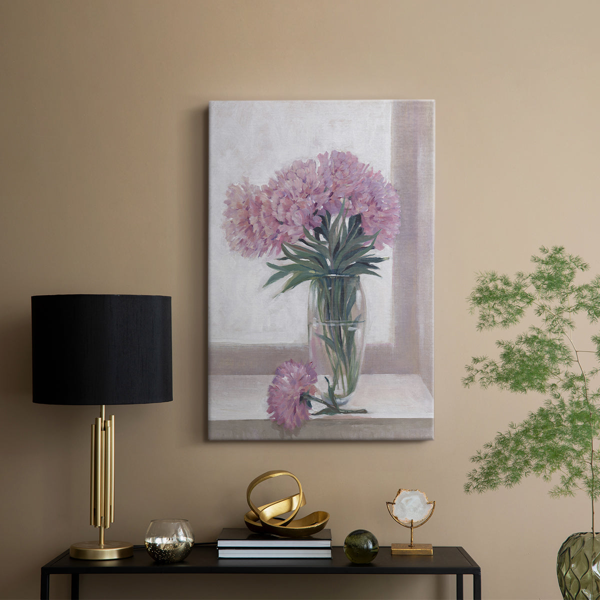 Windowsill Floral I - Canvas Art Print