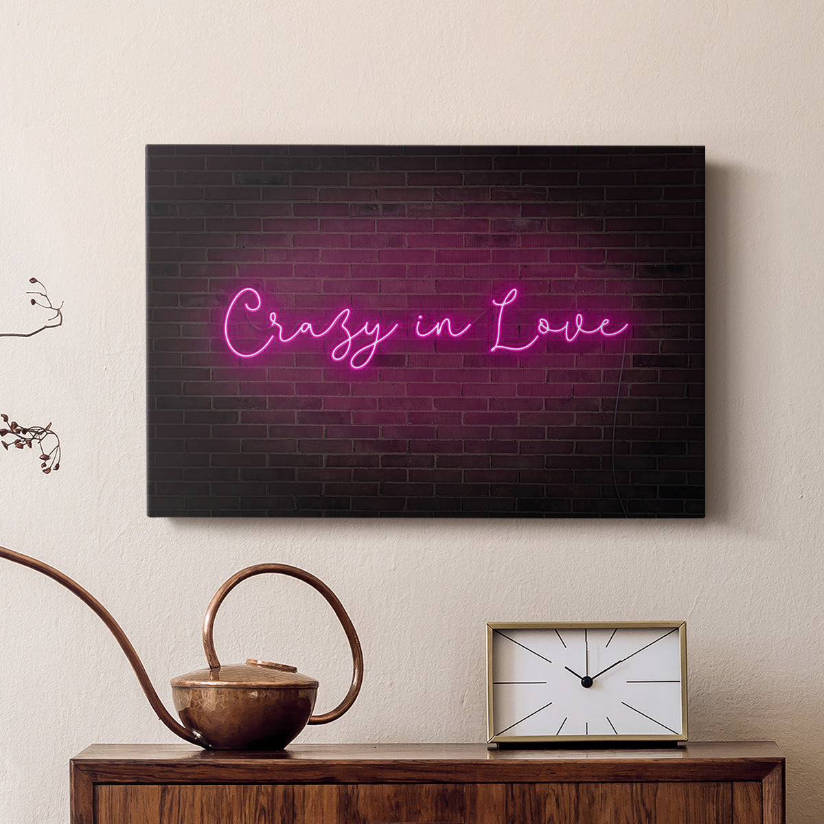 Neon Love II - Canvas Art Print