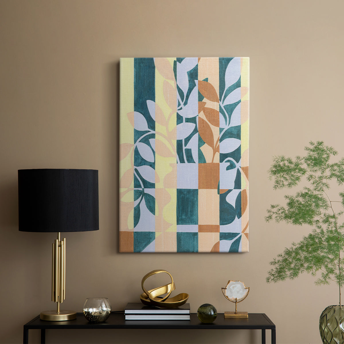 Checkered Cutting I - Canvas Art Print