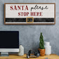 Santa Stop - Floater Framed Canvas Print