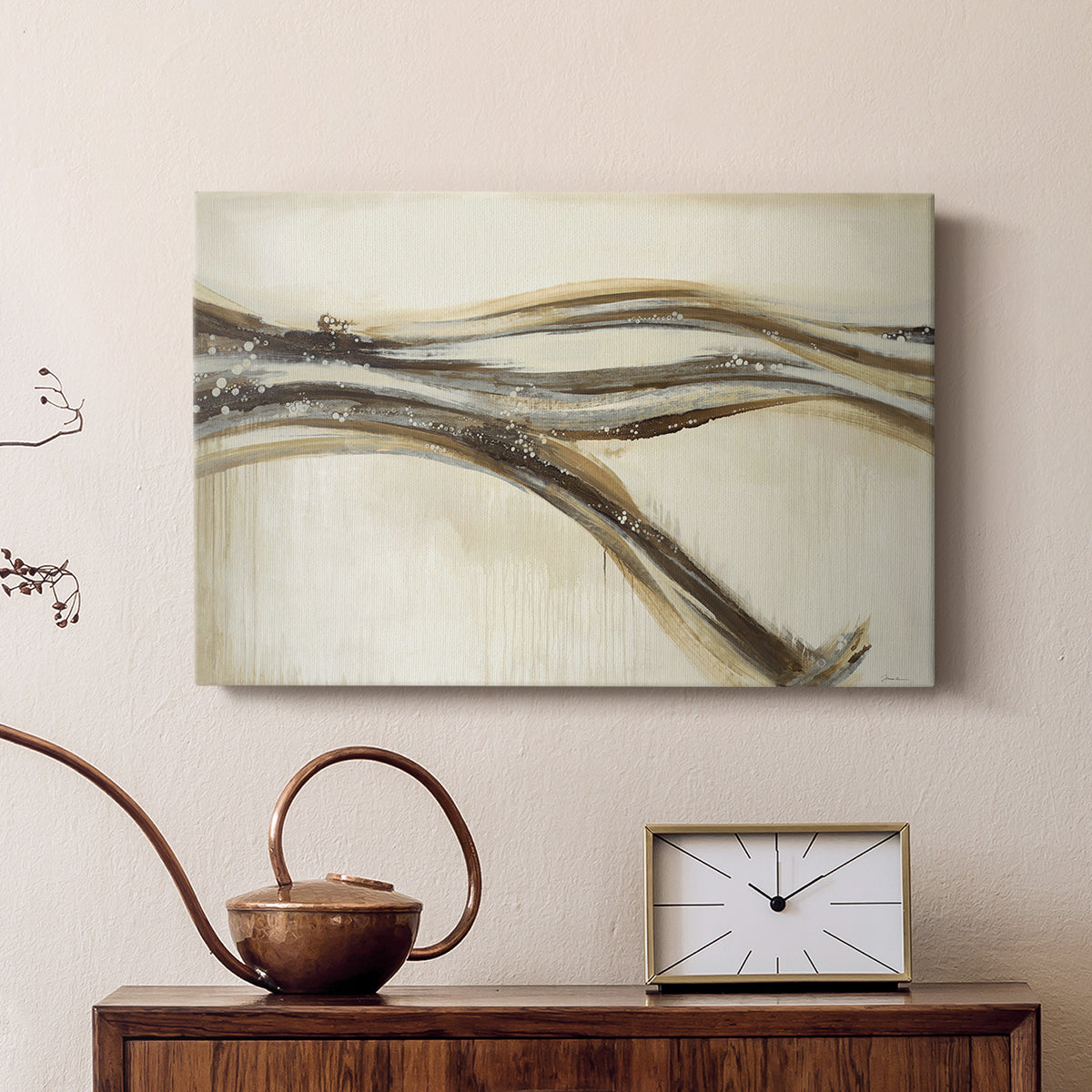 Catching a Metallic Wave - Canvas Art Print