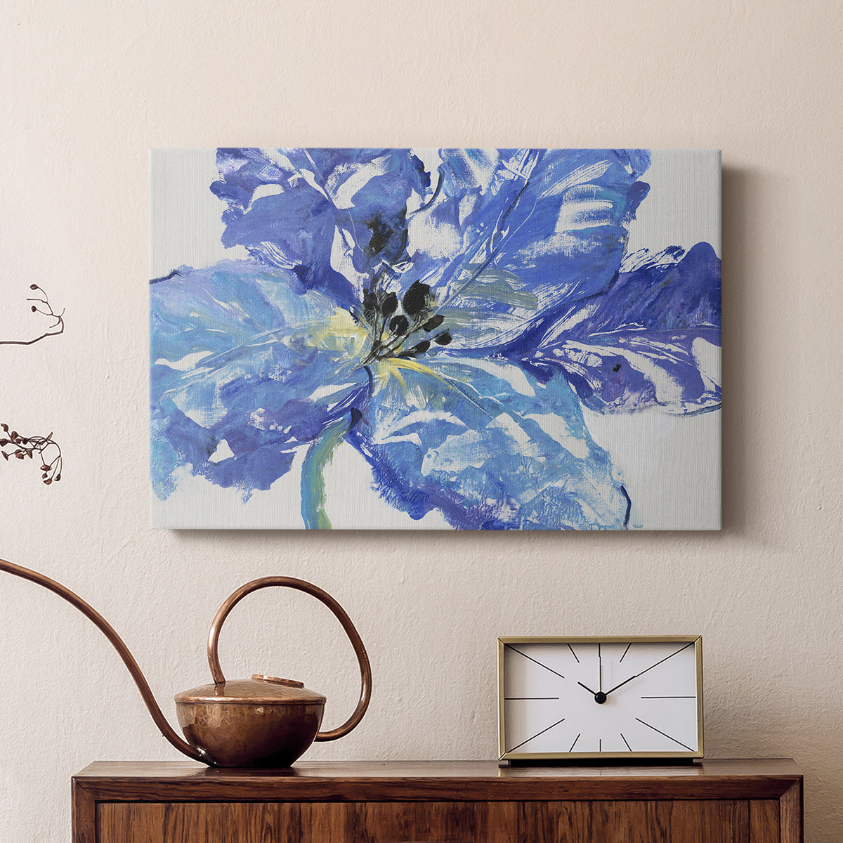 Fleur Bleue I - Canvas Art Print