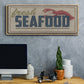 Shoreline Signs I - Floater Framed Canvas Print