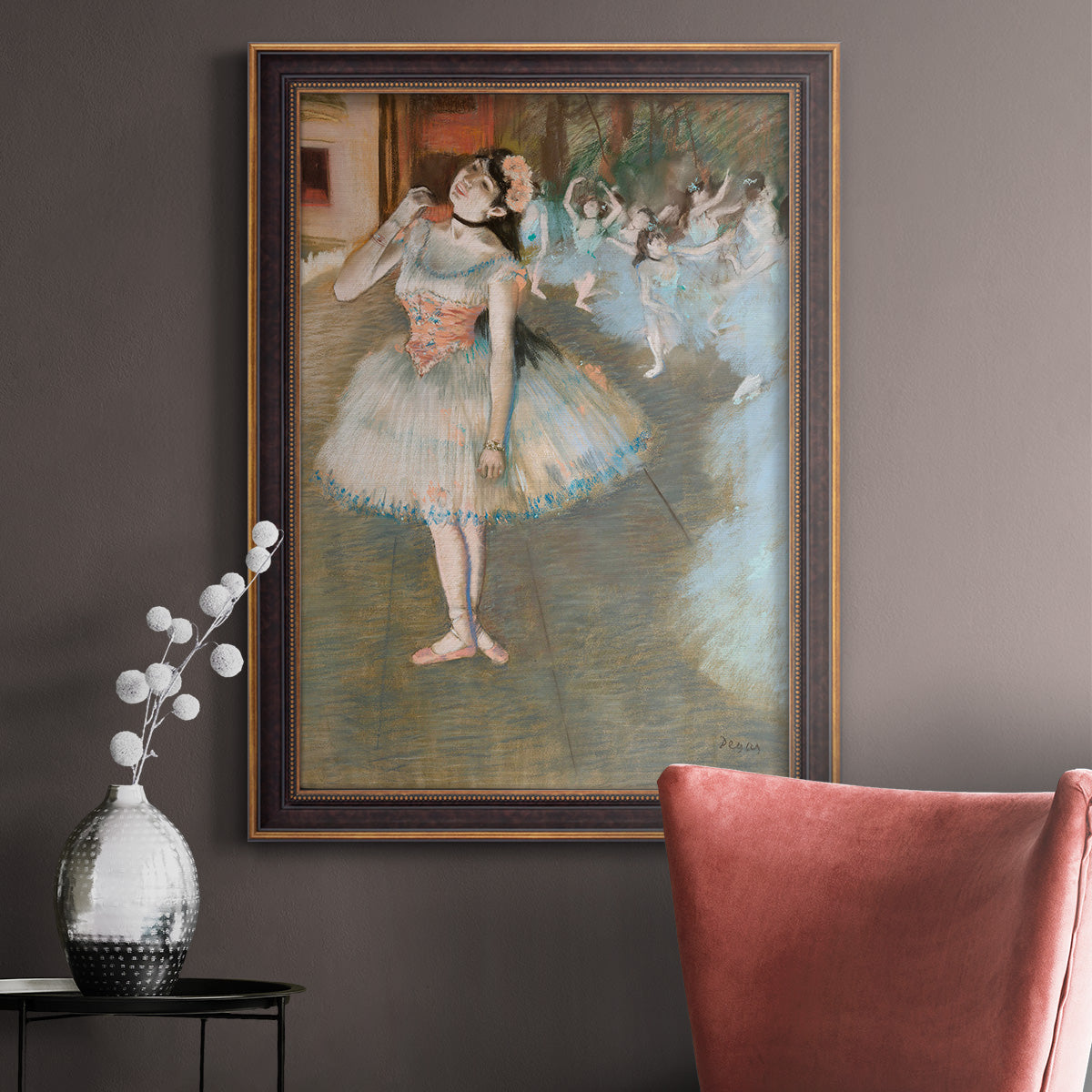 The Star - Ornate Framed Canvas Print
