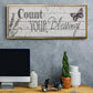 Count Your Blessings - Floater Framed Canvas Print
