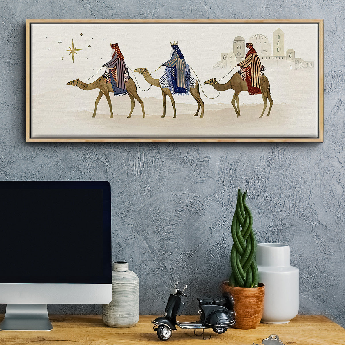 Away in a Manger Collection D - Floater Framed Canvas Print