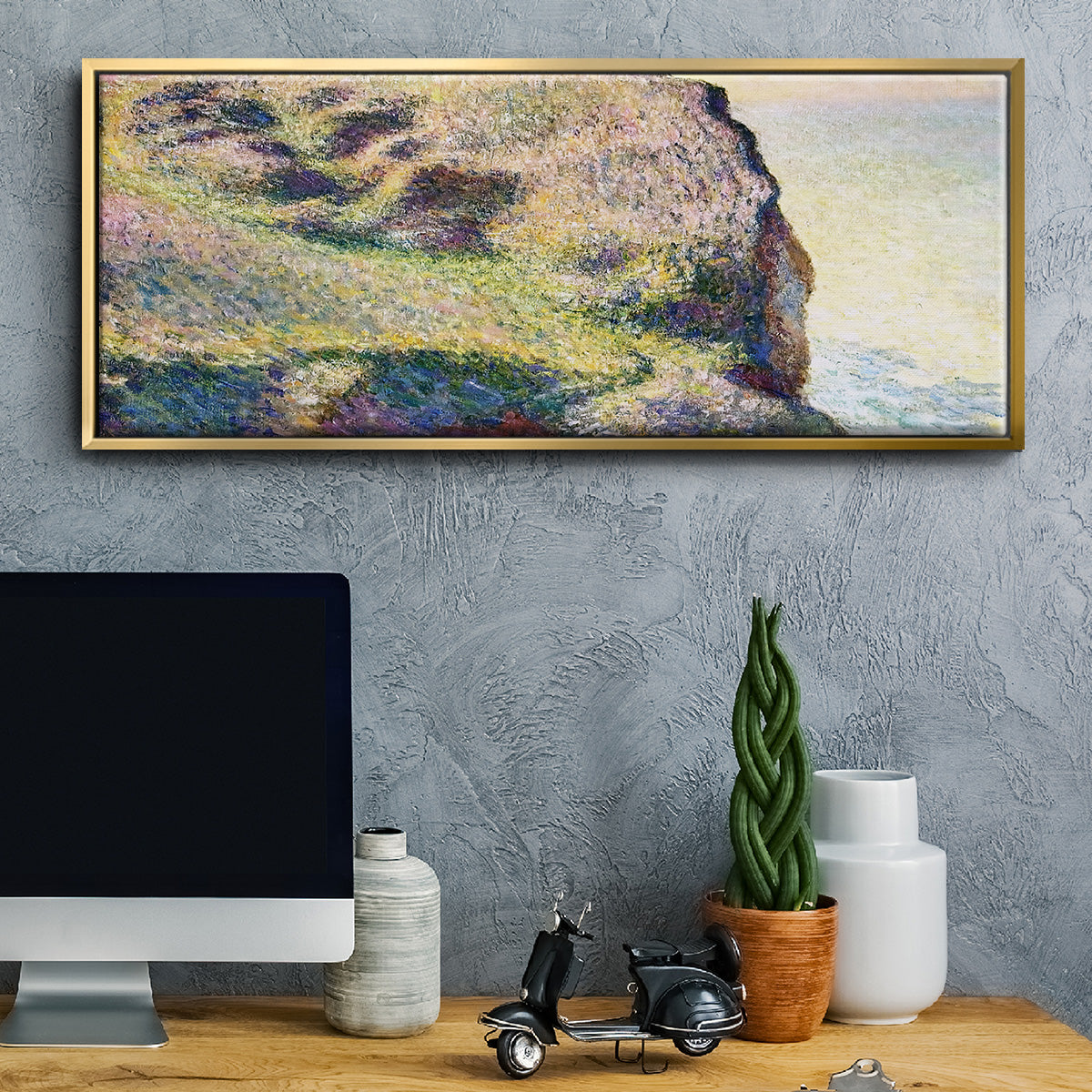 The Pointe du Petit Ailly, 1897 - Floater Framed Canvas Print