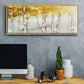 Golden Trees - Floater Framed Canvas Print