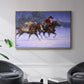 Christmas Rush - Framed Gallery Wrapped Canvas in Floating Frame