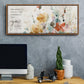 Full Bloom Verse - Floater Framed Canvas Print