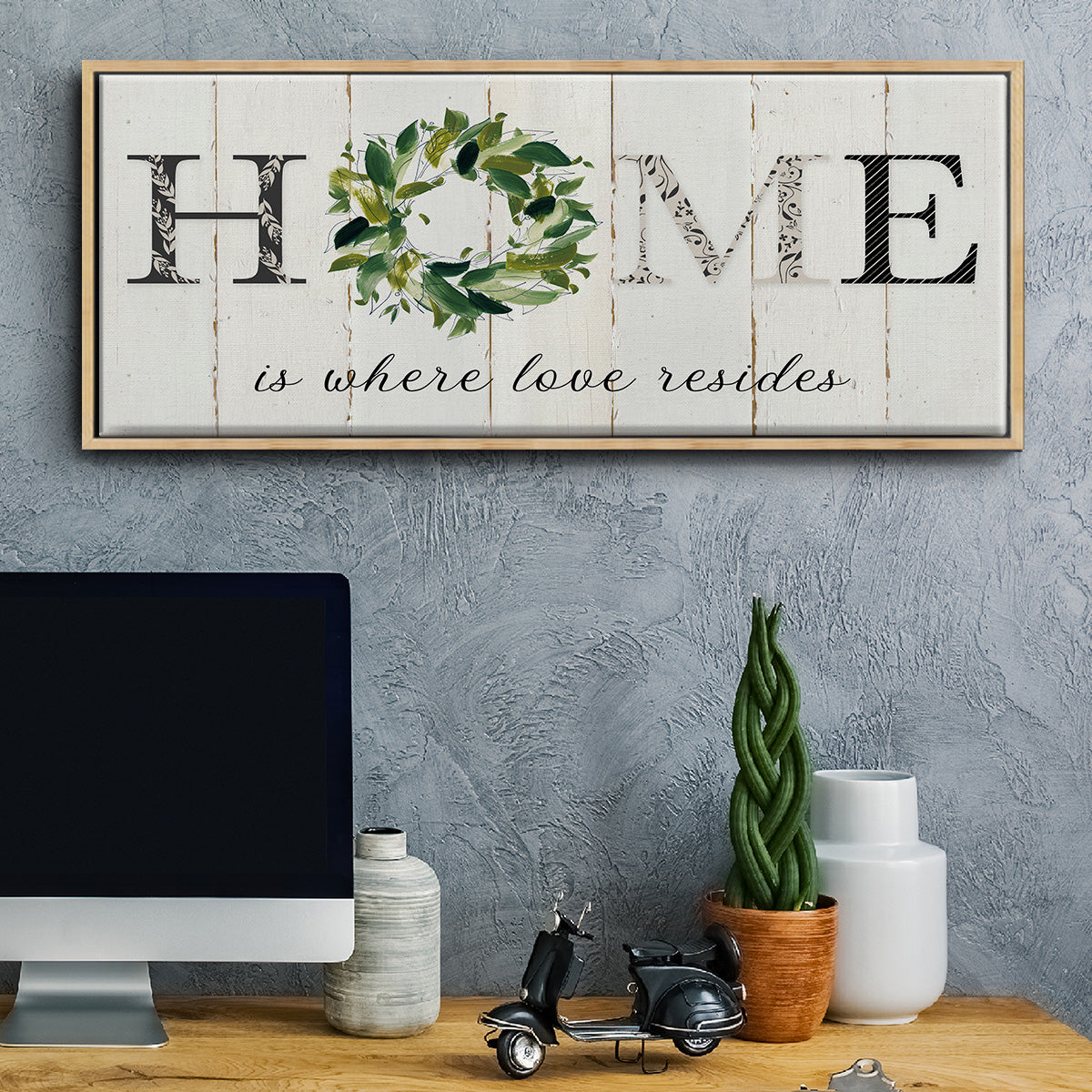 Love Resides - Floater Framed Canvas Print
