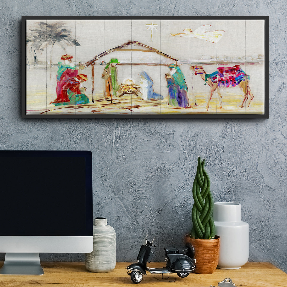 Nativity - Floater Framed Canvas Print