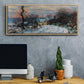 Road to Giverny in Winter, 1885 - Floater Framed Canvas Print