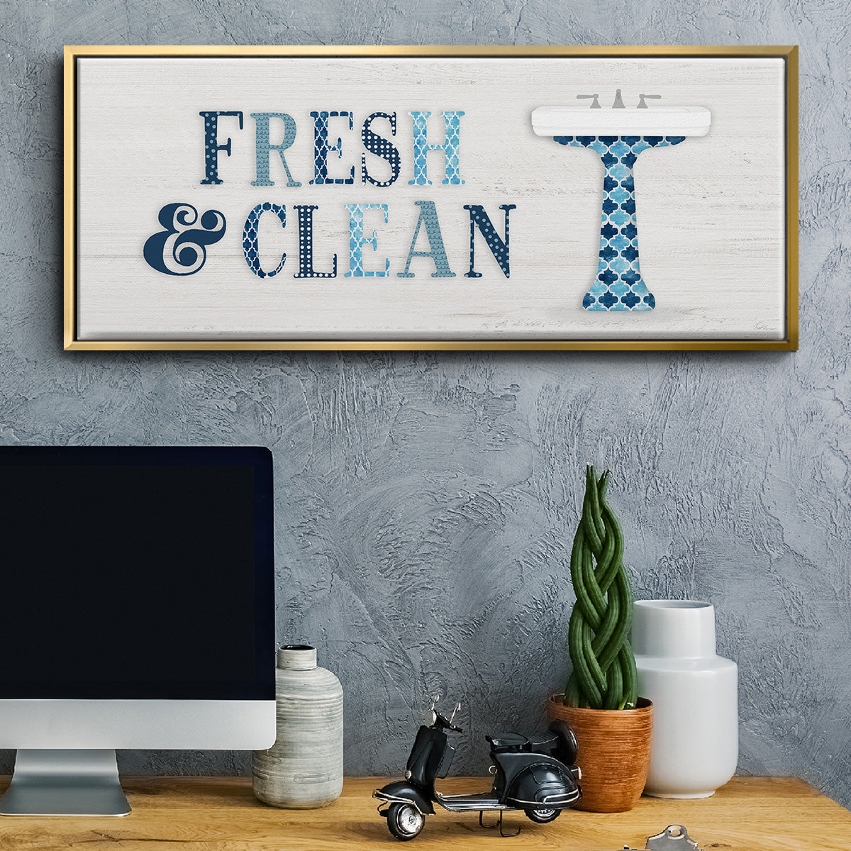 Fresh and Clean - Floater Framed Canvas Print