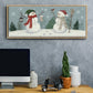 Snowmen VI - Floater Framed Canvas Print