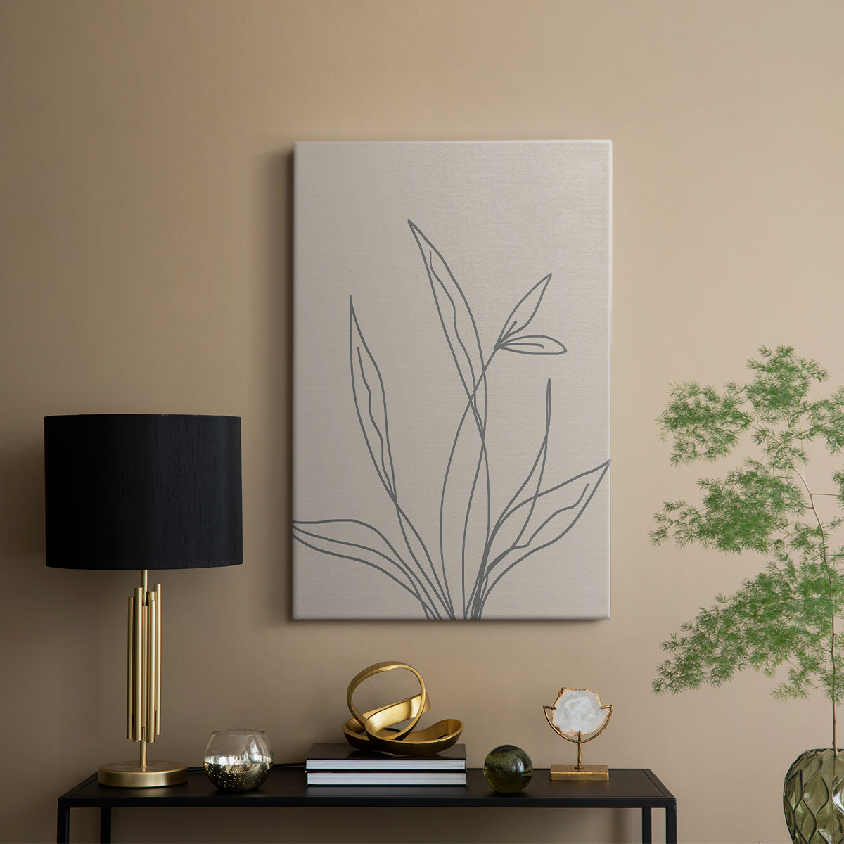 Neutral Lines II - Canvas Art Print