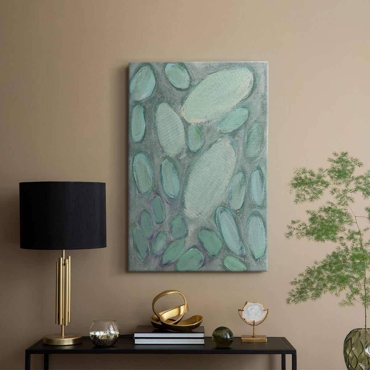 Blue Orbs II - Canvas Art Print