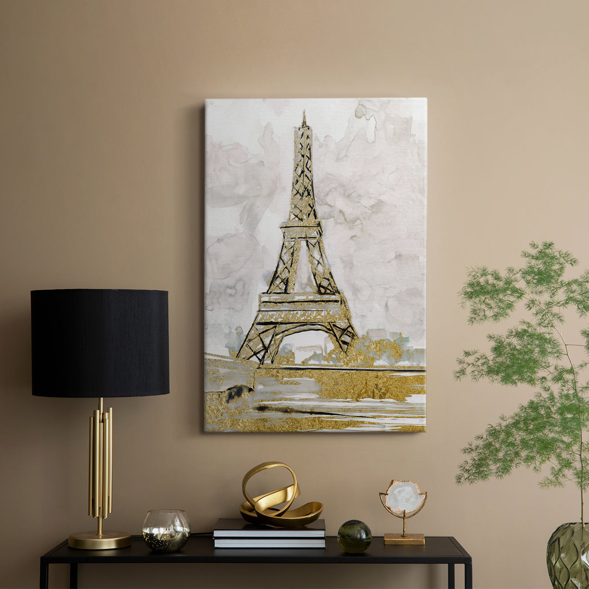 Eiffel Tower Glitz - Canvas Art Print