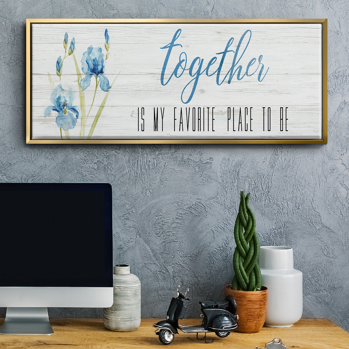 Together - Floater Framed Canvas Print