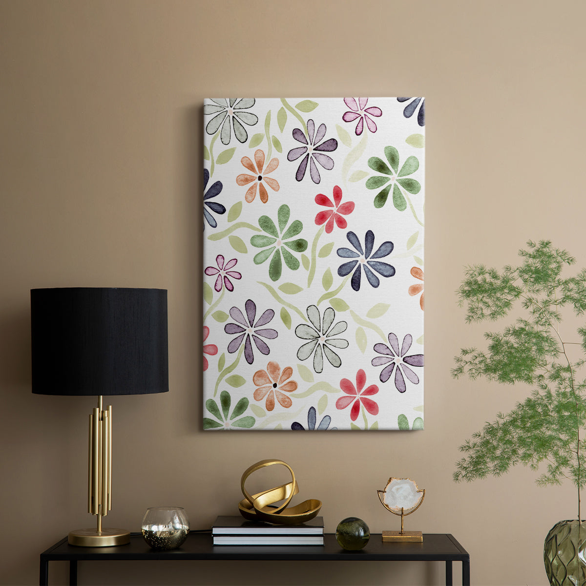 Faded Flowers I - Canvas Art Print