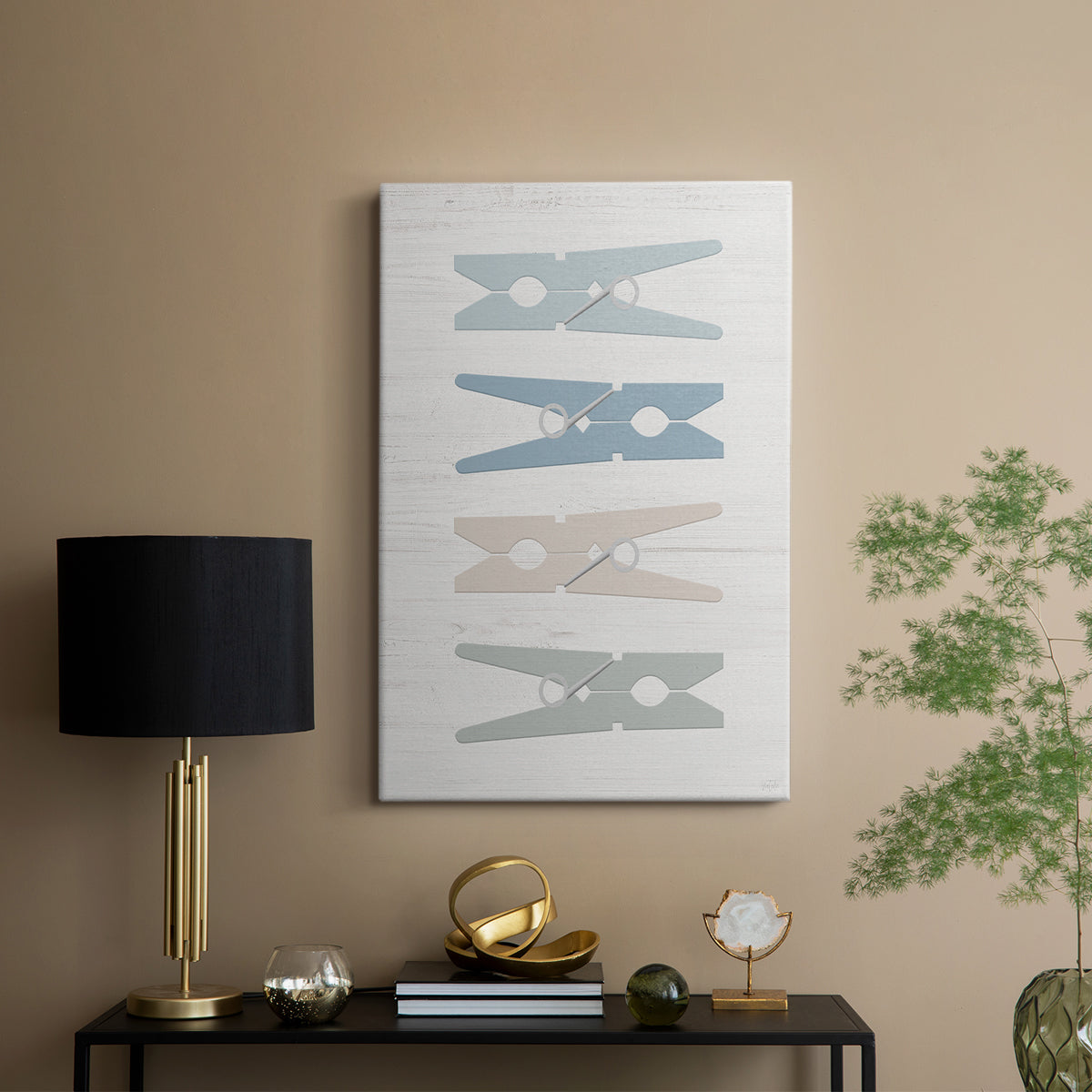 Laundry Pins - Canvas Art Print