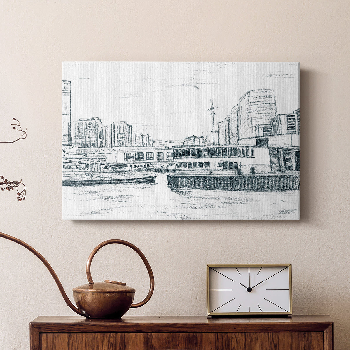 Ferryboats III - Canvas Art Print