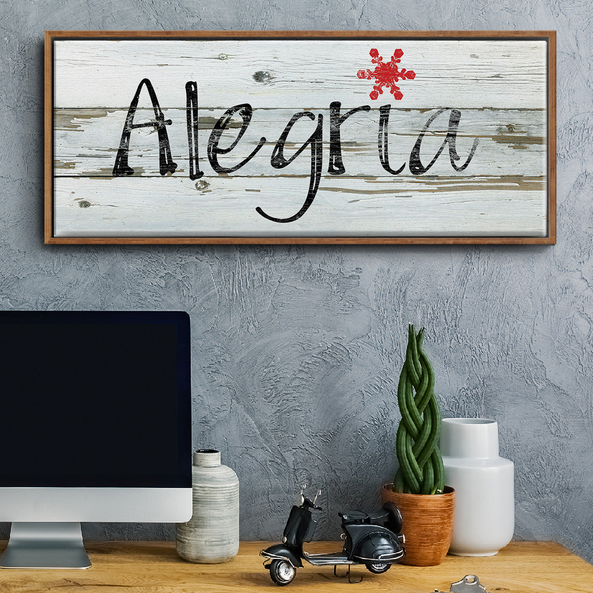 Alegria - Floater Framed Canvas Print
