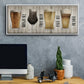 Beer Chart I - Floater Framed Canvas Print