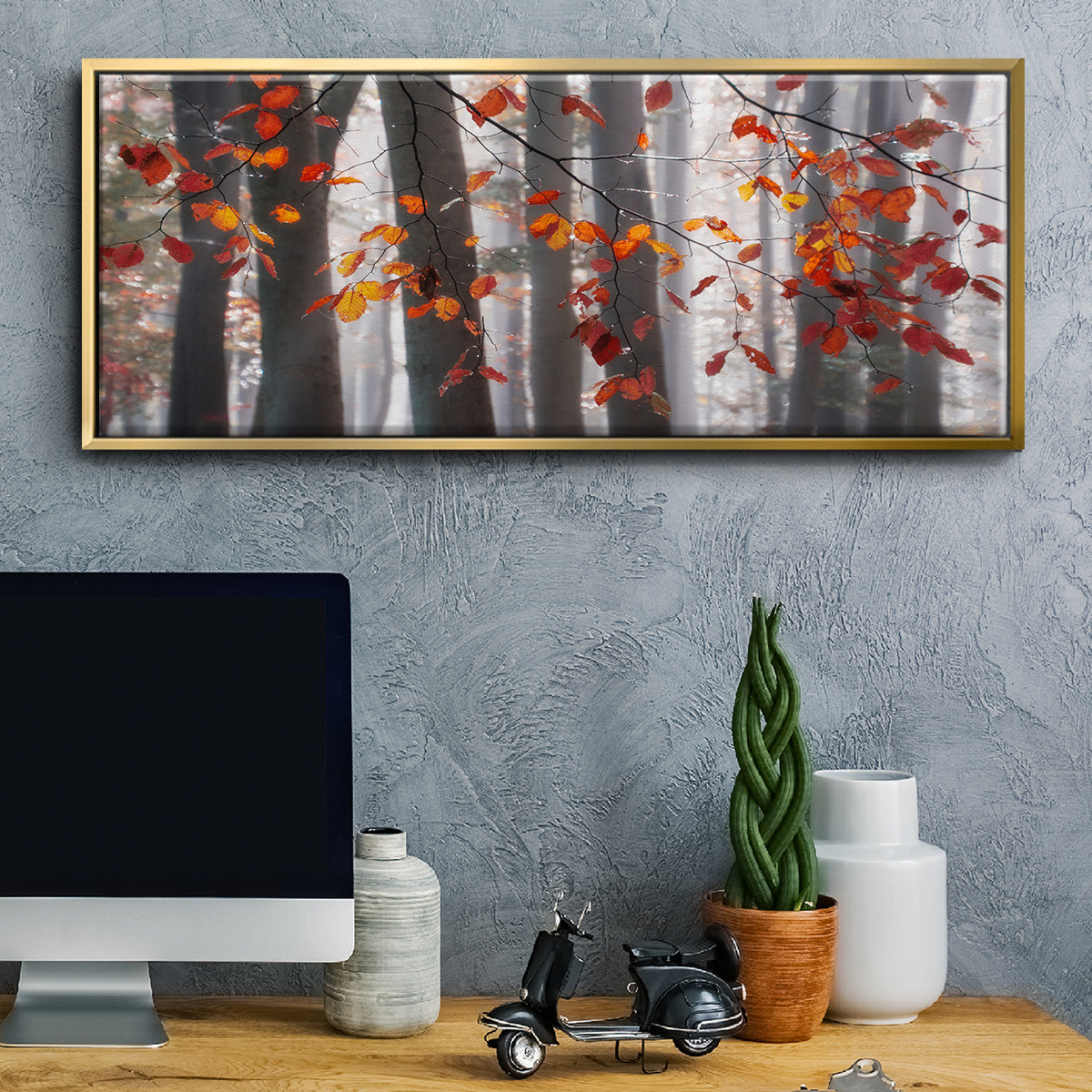 Falling Moments - Floater Framed Canvas Print