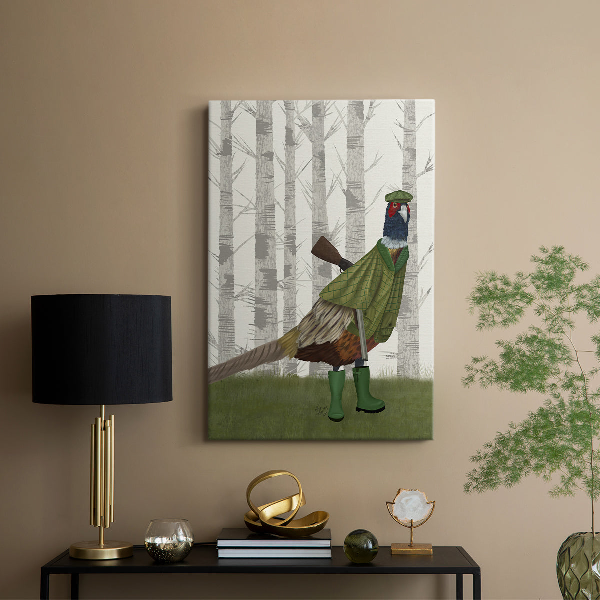 Pheasant Shooting Party 2 - Canvas Art Print