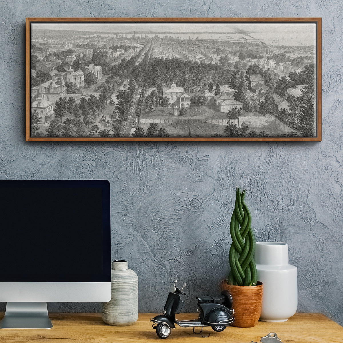 City of Buffalo - Floater Framed Canvas Print