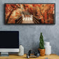 Autumn Bridge - Floater Framed Canvas Print
