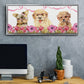 Puppy Valentine Collection D - Floater Framed Canvas Print
