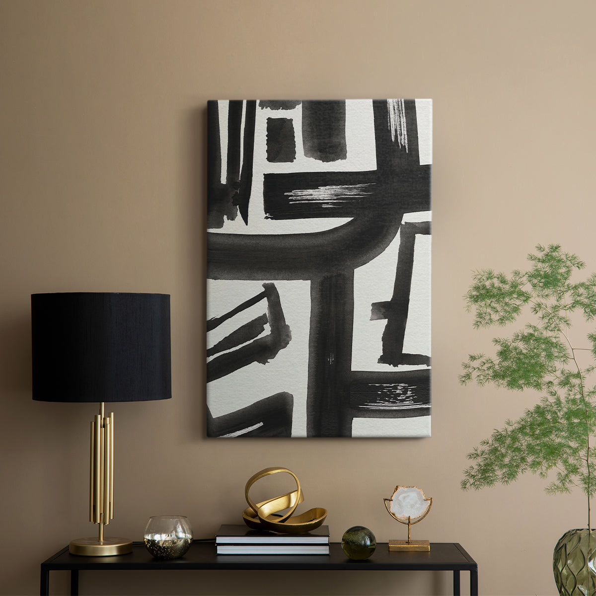Inkwell Intersect II - Canvas Art Print