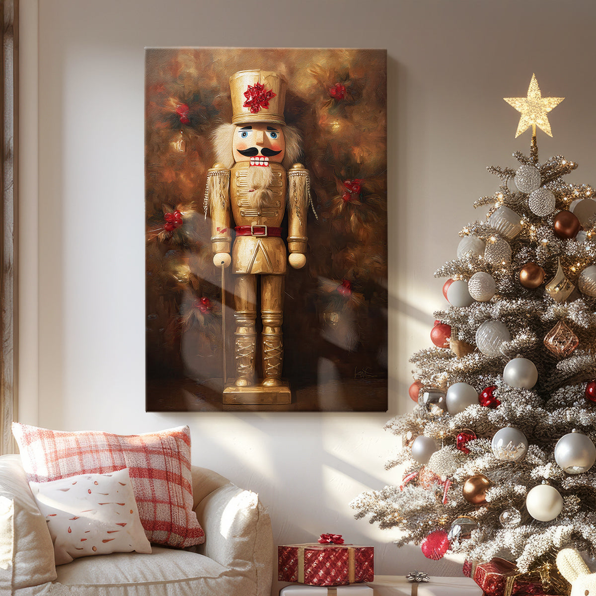 Warm Lantern Hearth Carol - Canvas Art Print