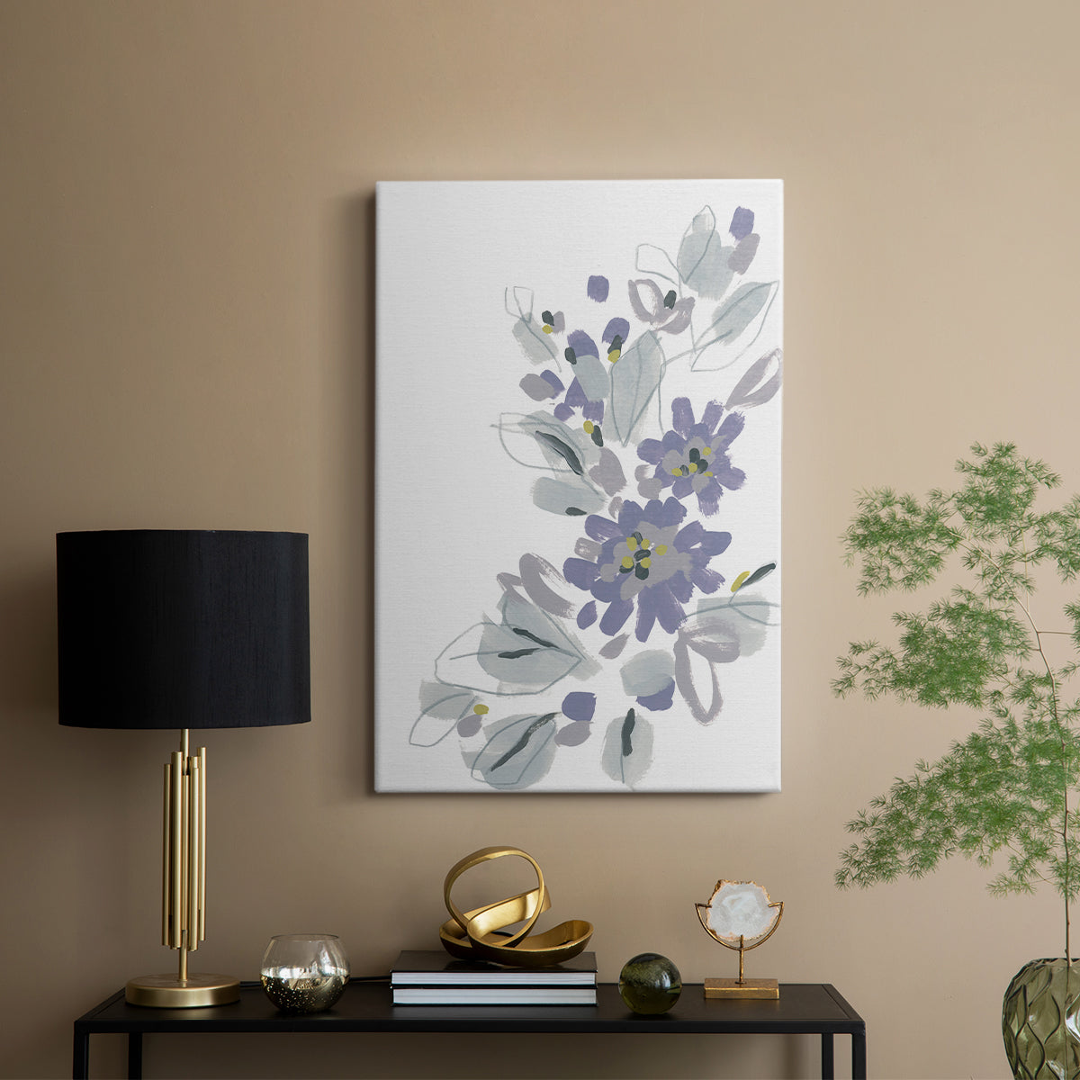 Periwinkle Patch II - Canvas Art Print