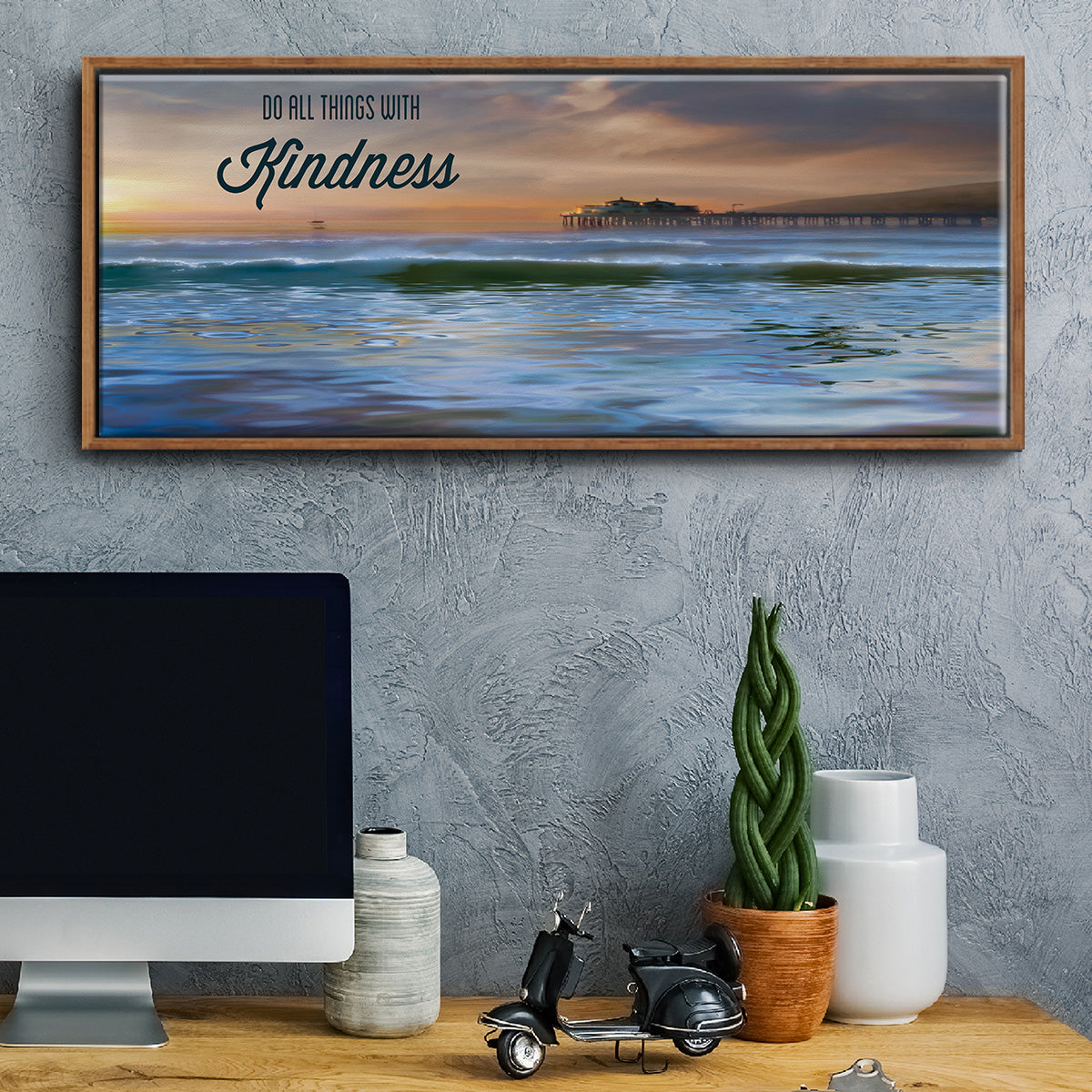 Kindness - Floater Framed Canvas Print