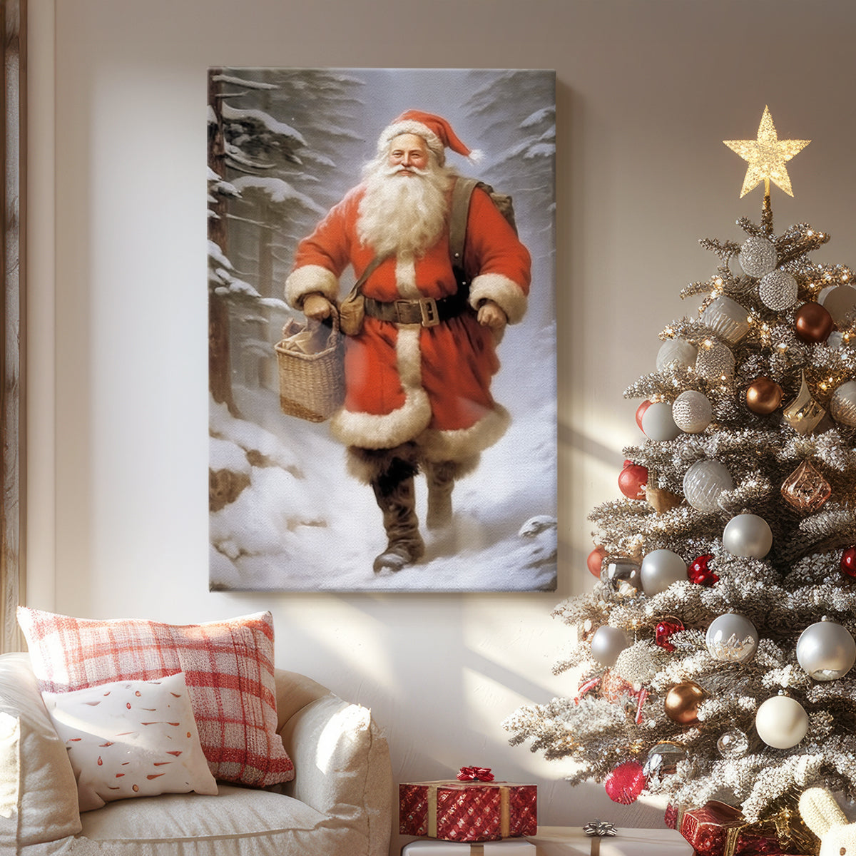 Warm Scarlet Serenade of Lantern - Canvas Art Print