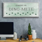 Dinomite - Floater Framed Canvas Print