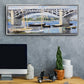 The Bridge Over the Seine, 1874 - Floater Framed Canvas Print