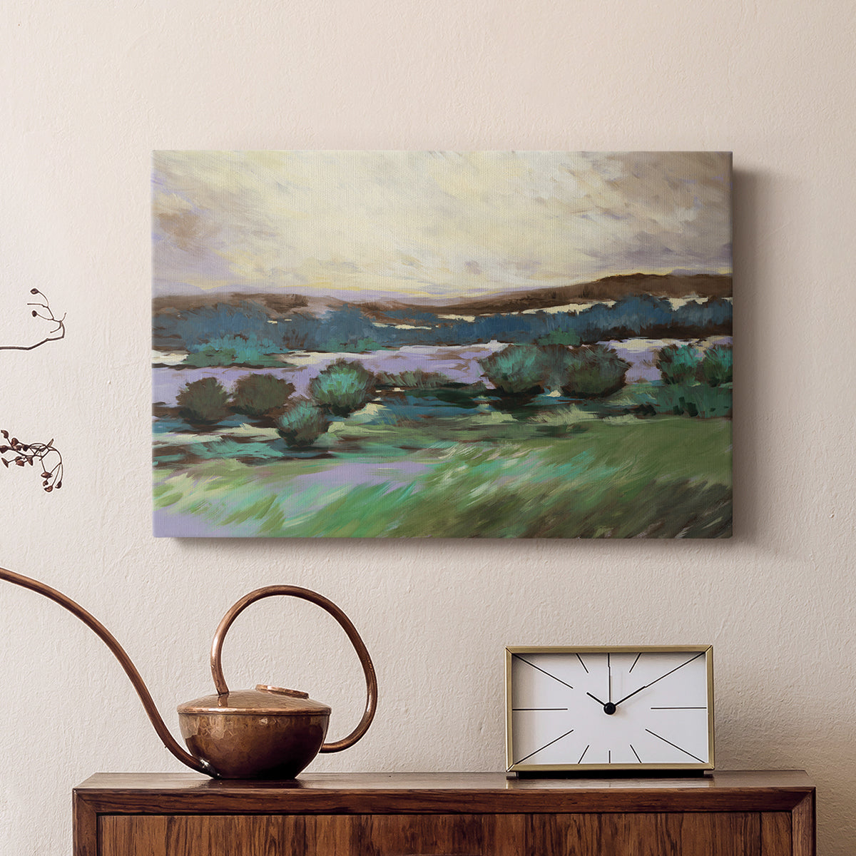 Sunny Desert Floor - Canvas Art Print